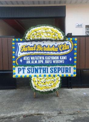 Papan Bunga Duka di Kricak
